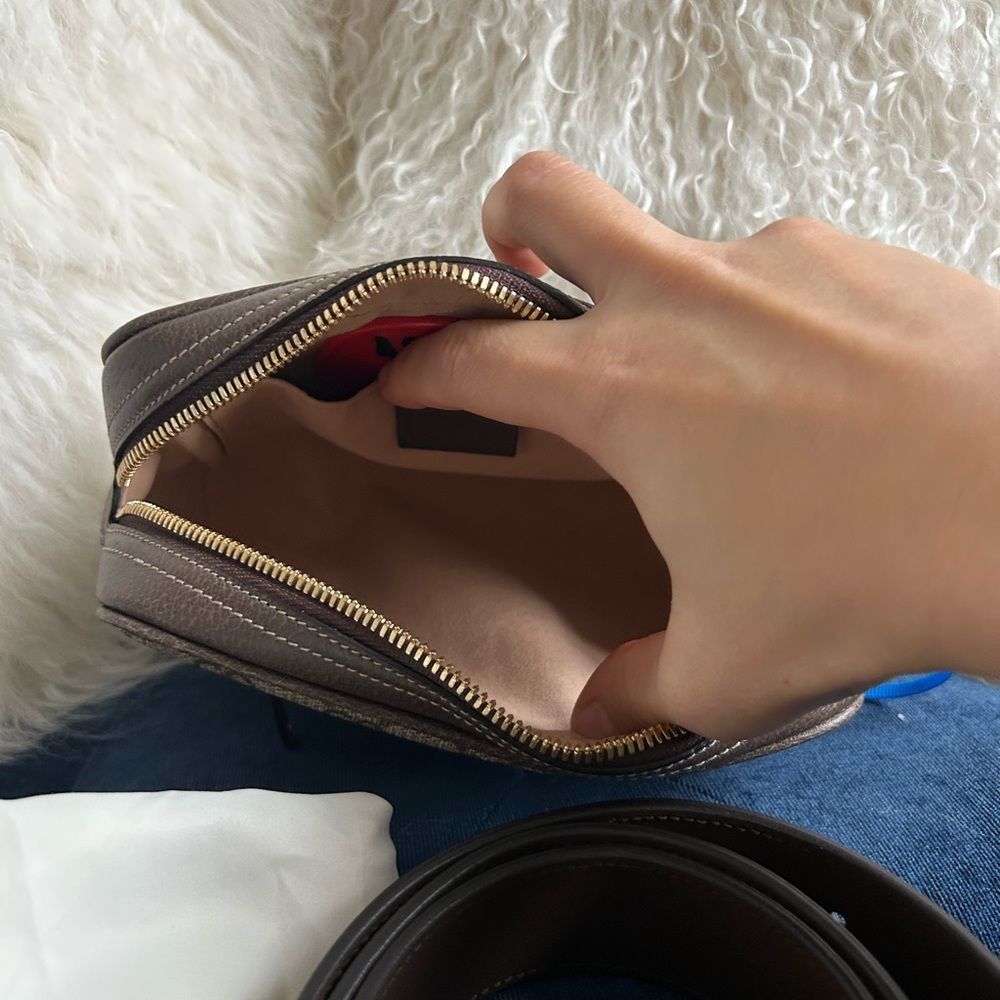 GUCCI GG Supreme Monogram Web Med Ophidia Belt Bag 85 - Picture 6 of 11